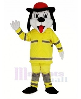 Sparky the Fire Dog Mascot Costume Cartoon
