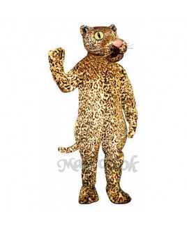 Cute Leland Leopard Mascot Costume