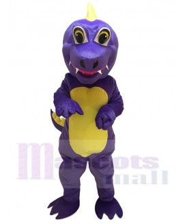 Purple Dunkan Dragon Mascot Costume