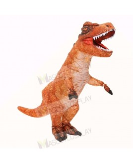 Brown Tyrannosaurus T-Rex Dinosaur Inflatable Costume Halloween Xmas for Adult