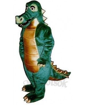 Spiked Alligator Mascot Costume