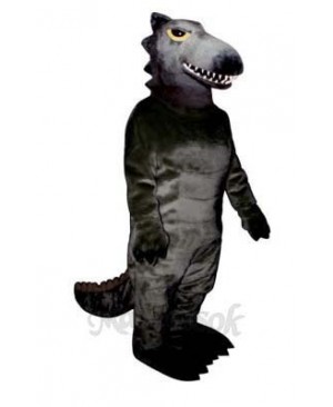 Black Dino Mascot Costume