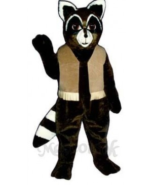 Ryan Raccoon with Vest Mascot Costume