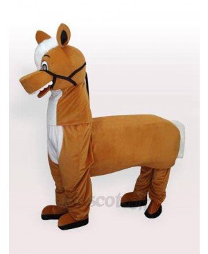 Little Brown Horse Adult Mascot Costume