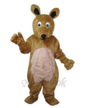 Long Hair brown Kangaroo Mascot Adult Costume