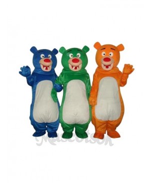 Blue Bear Mascot Adult Costume