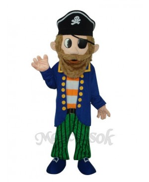 Captain Jack Sparrow Colorful Pirate Mascot Adult Costume