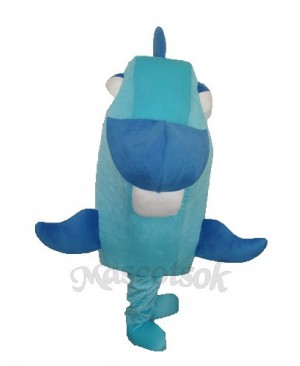 Blue Fish Mascot Adult Costume