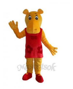 Miss Hippo Hippopotamus Mascot Adult Costume