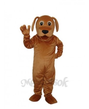 Golden Dog Mascot Adult Costume