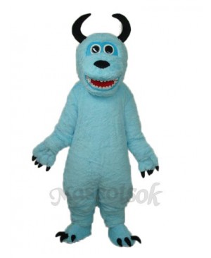 Coral Velvet Monsters Inc Blue Sulley Mascot Adult Costume
