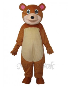 Round Mouth Bear Mascot Adult Costume