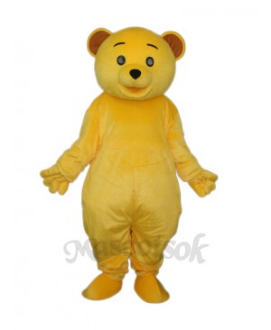 Yellow Teddy Bear Mascot Adult Costume