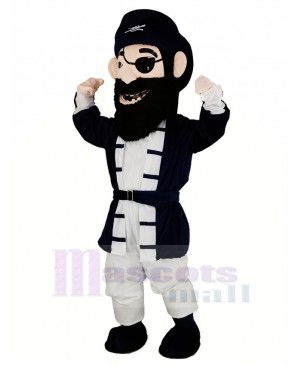 Cool Bearded Pirate Mascot Costume People