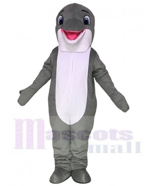 New Lovely Grey Dolphin Mascot Costumes Sea Ocean 
