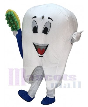 Hot Sale Adorable Realistic New Tooth Mascot Adult Costume Tooth Dental Care Birthday Party Fancy Dress Outfit