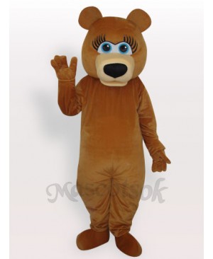 Bear Short Plush Adult Mascot Costume