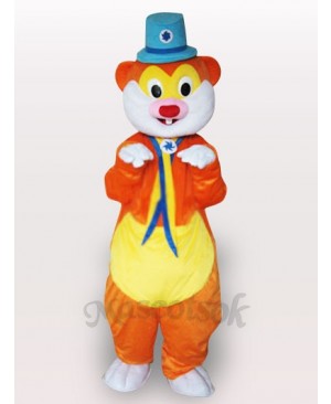 Blue Hat Mouse Adult Mascot Costume