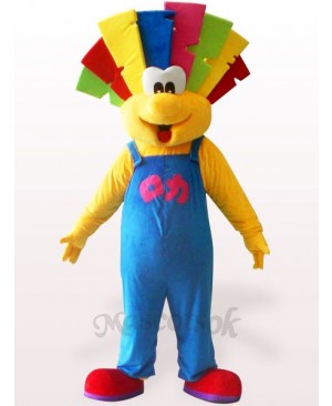 Cute Clown Plush Adult Mascot Costume