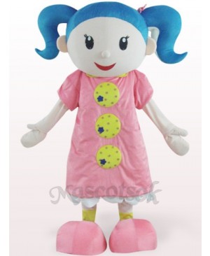 Cute Girl Plush Adult Mascot Costume