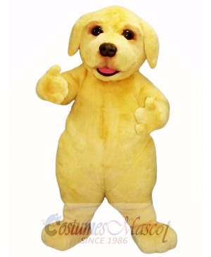 Cute Beige Puppy Dog Mascot Costume