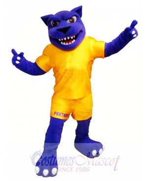 Power Blue Panther Mascot Costume
