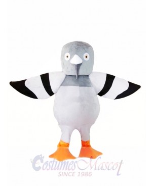 Grey Pigeon Mascot Costume