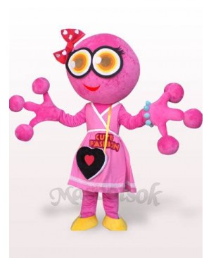 Pink Big Head Frog Plush Adult Mascot Costume