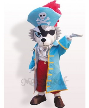 Pirate Wolf Plush Adult Mascot Funny Costume