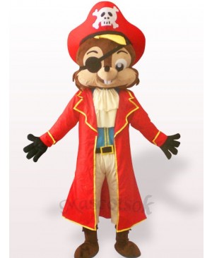 Pirate Squirrel Plush Adult Mascot Costume
