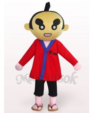 Sumoto People In Red Clothes Plush Mascot Costume