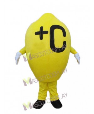 Yellow Lemon Fruit Mascot Costume