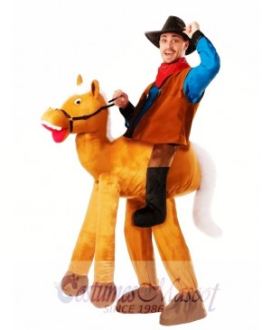 Piggyback Pony Horse Carry Me Ride Horse Mascot Costume