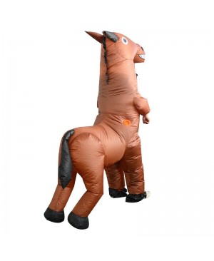 Horse Inflatable Costume Halloween Christmas Fancy Dress Blow up Costume for Adult
