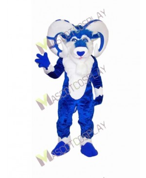 High Quality Adult Custom Color Blue Ram Mascot Costume