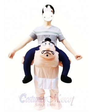 Carry Me Japanese Sumo Wrestling Costume Wrestler Piggy Back Mascot Costume