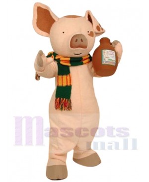 Pancake Pig mascot costume