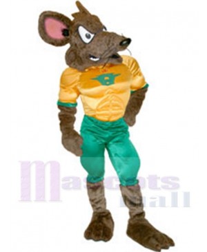 Huron Rat mascot costume