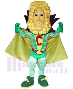 Corn Superhero mascot costume