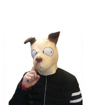 Latex Cartoon Snotty Dog Mask Full Head Animal Mask Cosplay Masquerade