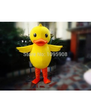 High Quality Duck Mascot Costume Yellow Ducky Mascot Costume Adult Party Carnival Halloween Christmas Mascot Free Shipping