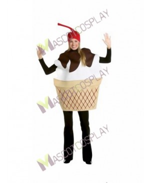 High Quality Adult Ice Cream Sundae Mascot Costume