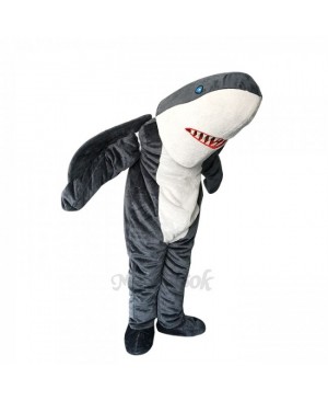 New Lovely Gray Sharky Shark Mascot Costume