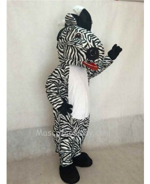 Hot Sale Adorable Realistic New Popular Professional White Belly Zebra Mascot Costume