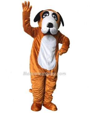 Cute Brown Billie Bernard Dog Mascot Costume
