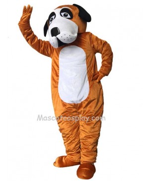 Cute Brown Billie Bernard Dog Mascot Costume