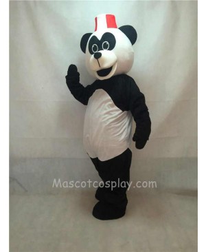 Cute Peter Panda with Hat Mascot Costume