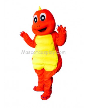 Cute Dinosaur Red Dragon Mascot Costume