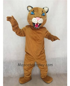 Fierce Adult Light Brown Puma/Cougar Mascot Costume
