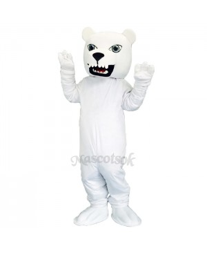 New Cute Polar Bear Mascot Costume